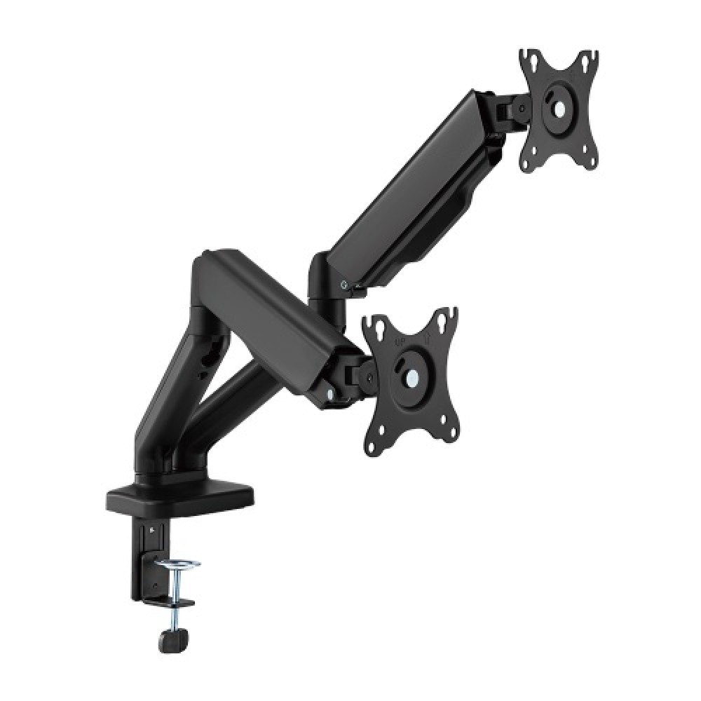 Dual 17”-32” Monitor Spring-Assisted Arm Mount, black